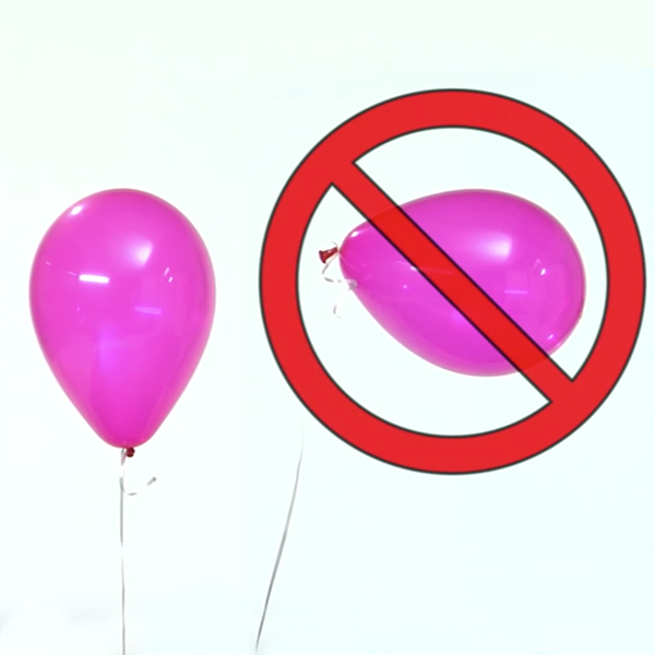 Balloons Don’t Float When First Inflated